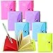Ipienlee Small Memo Pad Non Stick Note Pads Blank Colorful Pages Notepad Mini Journals Diary with Pen 3.9 inch x 2.8 inch Size Pack of 8