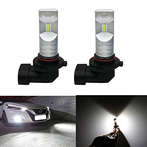 9005 HB3 High Power Seoul CSP LED Fog Bulbs Daytime Driving Light - 6500K Xenon HID White Color - Fit Front Fog & DRL Light Bulbs - Pair of 2