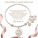 A true friendship is a journey without an end Womens Charm Bangle Bracelet Jewelry Gifts