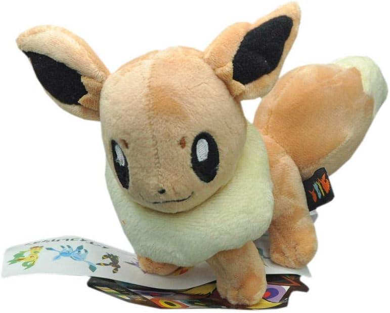 stogiit Shiny Umbreon Sylveon Umbreon Flareon Vaporeon Jolteon Eevee Espeon Leafeon Glaceon Plush Doll -Eevee 13Cm