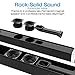 Soundbar, TOPVISION Detachable Stereo Sound Bar (60Watt and 39-inch) Subwoofer insaide, Strong Bass Wired and Wireless Bluetooth 5.0 Audio Speakers for TV (2019 Updated Version)thumb 4