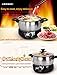 1.8L LIVEN Electric Hot Pot with Separated 304 Stainless Steel Pot Body and Adjustable Power for Shabu Shabu, Cooking Noodles, Boiling Water Small Electric Cooker 1000W 120V DHG-180F