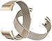 Tecson For Fitbit Charge 2 Bands (2-Pack), Stainless Steel Metal Milanese Bracelet Strap Replacement Wrist band with Magnet Lock for Fitbit Charge 2