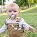 Silicone Pacifier Clip by Dodo Babies Pack of 2 + Teething Toy, Premium Teething Bead for Boys or Girls Universal Holder Leash for Pacifiers, Teething Toy or Soothie, Baby Shower Gift Set