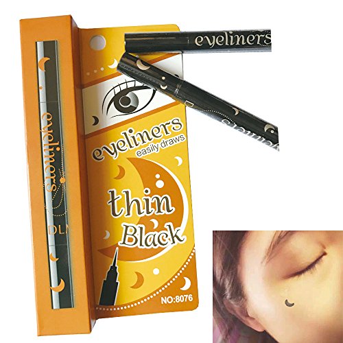 Makeup black waterproof eyeliner liquid perfect self-advancing ey…