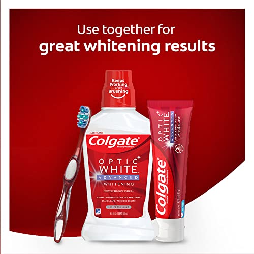 Colgate Optic White Advanced Teeth Whitening Toothpaste, 2 Hydrogen
