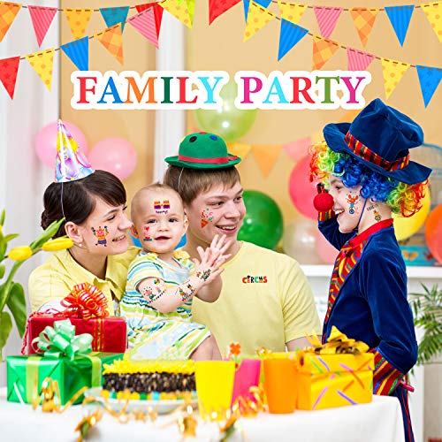105pcs Temporary Tattoos for Kids, Circus Carnival Party Supplies Favors, Carnival Circus Games Priz - //coolthings.us