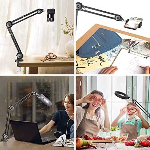 Camera Overhead Mount Boom Arm Over Head Tripod for Camera DSLR Desk