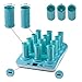 calista Hot Wavers Heated Hair Rollers, 1 inch and 1.2 inch Diameters Rollers(Set of 12)