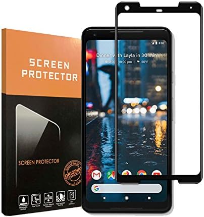For Google Pixel 2 XL Tempered Glass Screen Protector,Penacase [Case Friendly][3D Full Coverage][Bubble Free][Easy to Install][HD Clear] Screen Protector for Google Pixel 2 XL