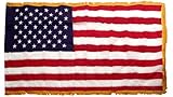 American 3ft x 5ft Nylon Flag with Indoor Pole Hem and Fringe - Made By Valley Forge