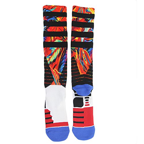 image for J'colour Knee High Socks, Mens Novelty Printed Elite Dri-Fit Comfort C