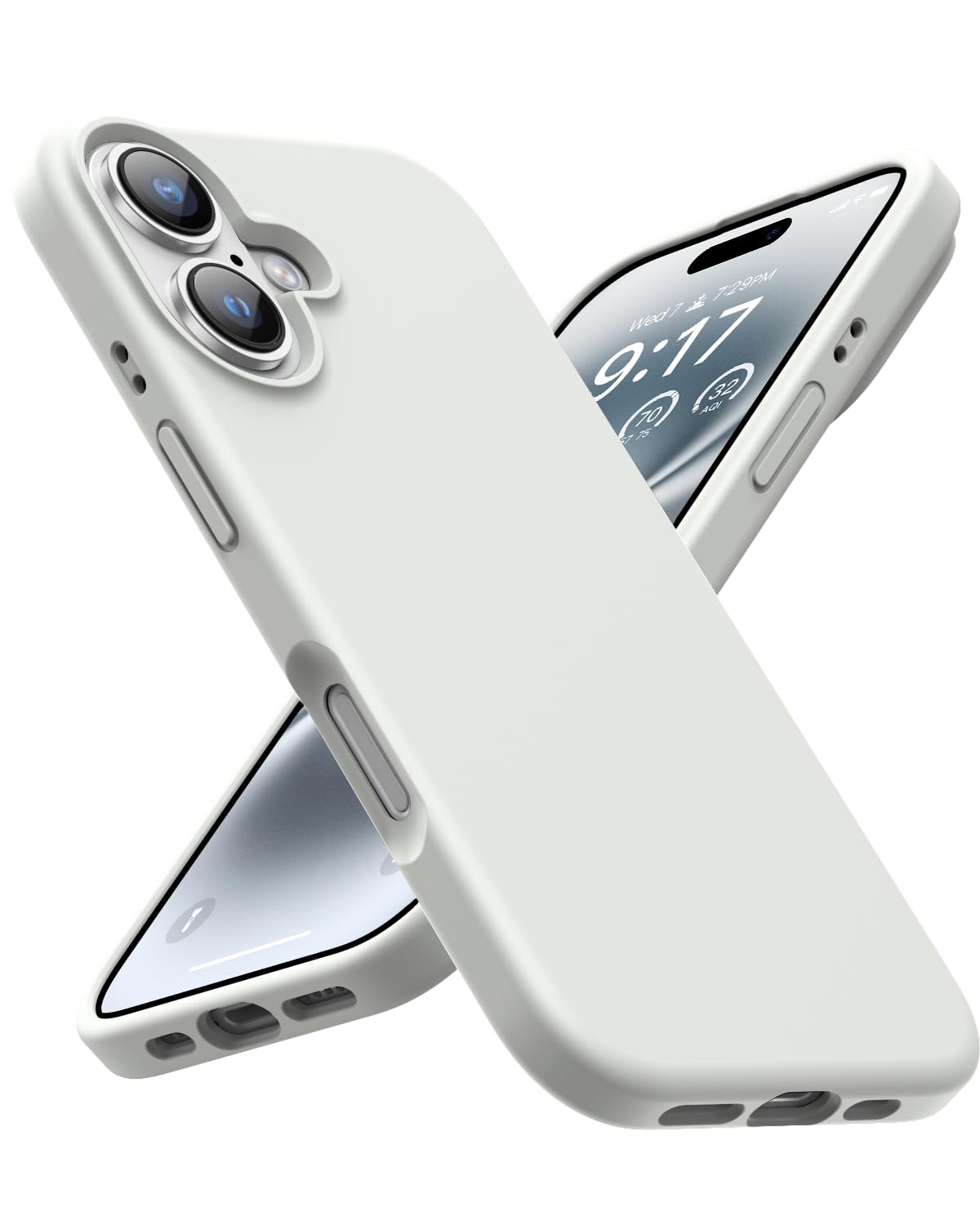 OuXul Designed for iPhone 16 Case,Shockproof Liquid