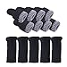 24 PCS Black Polyester Furniture Socks Maveek Chair Leg Floor Protector Chair Socks Elastic Wool Knit Floor Furniture Feet Covers Pads Knitting Socks Fit Furniture Leg Girth 1-1/2 to 2-1/4 inches