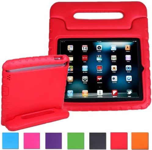 iPad 2/3/4 Kiddie Case Ants tech- Light Weight Shock Proof Convertible Handle Stand Kids Friendly for Apple iPad 4th Generation With Retina Display, the New iPad 3 &amp; iPad 2 (red)