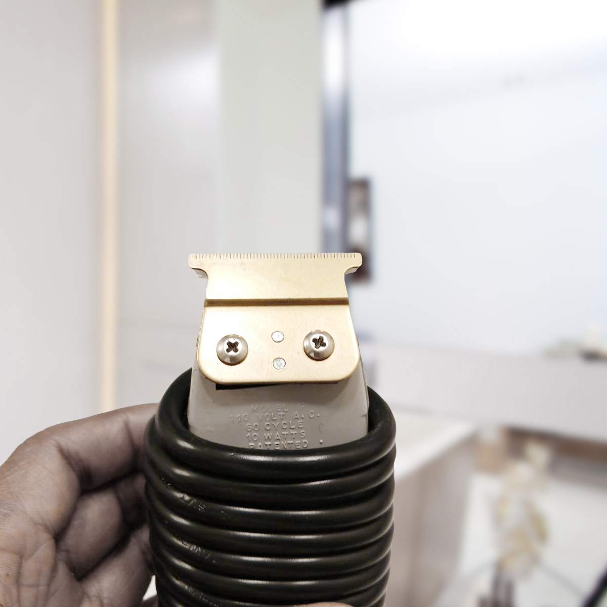 Pro T outliner Ceramic Blade Hair Clipper/Trimmer Replacement Blades #04521-Compatible with Andis T Outliner Clipper (Gold)