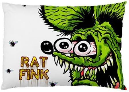 Hot Sale Custom Rat Fink Zippered Pillow Case 20x30 (Twin Sides Print)