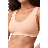 Amoena Womens Kitty Seamless Wire-Free Cotton Pocketed Mastectomy Bra