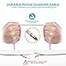 GANJOY iPhone Charger 3Pack 3FT/6FT/10FT(1M/2M/3M) Nylon Braided 8 pin Charging Cables USB Charger Cord, Compatible with iPhone 7/7 Plus/6s/6s Plus/6/6 Plus/5/5S/5C/iPad and iPod (Pink)