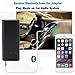 Rymemo Bluetooth Audio Receiver, Wireless Music Streaming Adapter with Hands-free Calling and 3.5mm Stereo Output for Car, Home Audio Systems,Mobile Audio Devices, Black