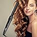 Curling Wand Set, Zealite Curling Iron Set Interchangeable Ceramic Barrels and Free Heat Resistant Glove (Irregular 6 in 1)