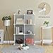 SONGMICS 6-Cube Metal Mesh Storage Cube, Storage Shelves Organizer, Modular Bookcase, DIY Closet Cabinet Shelf for Books, Plant, Toys, Shoes, Clothes, 36.6”L x 12.2”W x 36.6”H, White ULPL111W