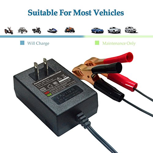 Mroinge MBC015 6V&12V 1.5A Smart Battery Charger / Maintainer, with 12ft output cord.