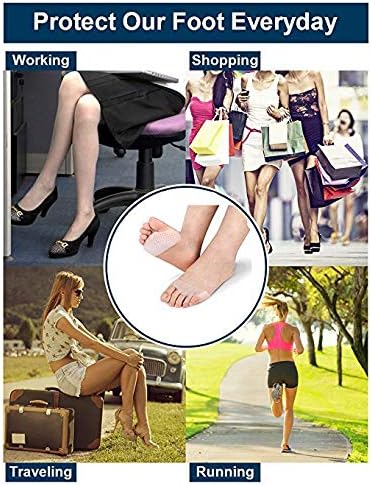 Breathable Metatarsal Pads, Gel Ball of Foot Pain Relief Cushions, Metatarsalgia & Morton’s Neuroma Support for Men and Wonen - 8 Pack - Image 5