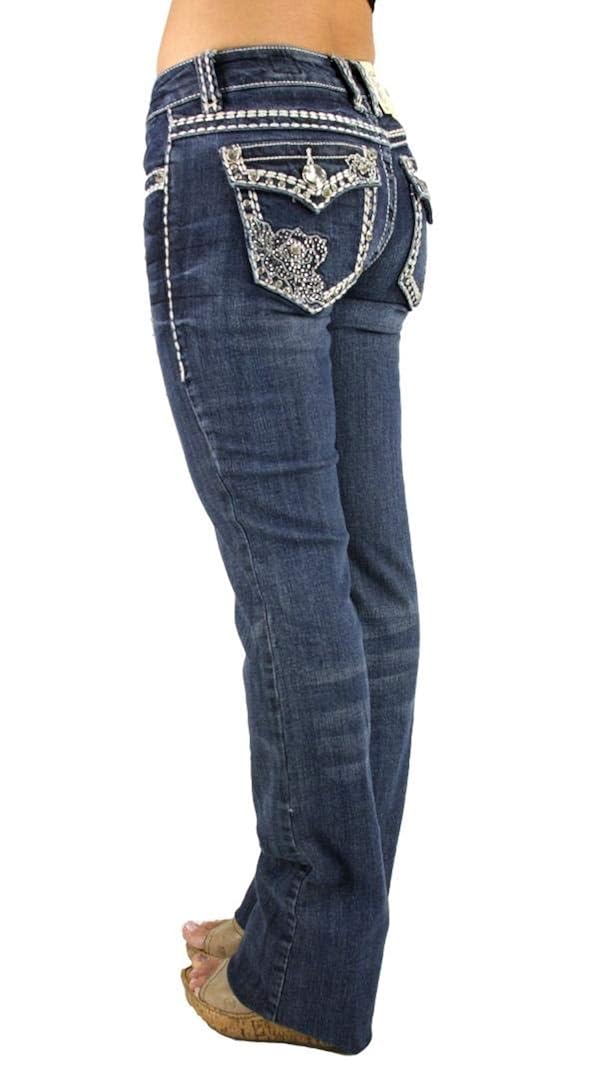 rhinestone studded jeans