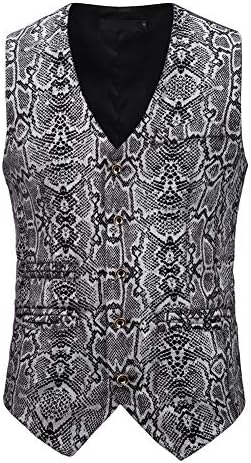 Mens Luxury Serpentine Printed Suit Jacket Blazer Wedding Prom Party Tuxedo