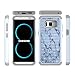 Samsung Galaxy S8 Plus Case,Berry Accessory Studded Rhinestone Crystal Bling Hybrid [ Dual Layer ] Armor Case Cover for Samsung Galaxy S8 Plus 2017 - Marble Texture