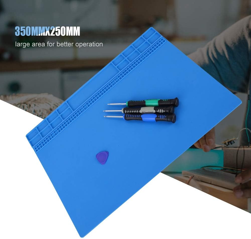 350 * 250mm Soldering Mat, 500 Heat Resistant Silicone Work Mat - Image 4