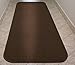 House, Home and More Skid-Resistant Carpet Runner - Chocolate Brown - 4 Feet X 27 Inches
