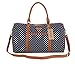 BAOSHA HB-25 Cute Lady Women Canvas Travel Bag Weekender Overnight Bag Carry-on Duffel Tote Bag (Blue Dot)