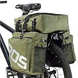 COCO Bike Panniers Waterproof Bag – 3 in 1 Multi Function Messenger Panniers for Bicycles, Bicycle Rear Seat Trunk Bag, Bicycle Saddle Bag for Mountain Cycling