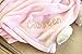 Pink Plush Personalized Baby Blanket