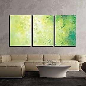 3 Piece Canvas Wall Art - Vector Abstract Spring Background. - Modern Home Art Stretched and Framed Ready to Hang - 16"x24"x3 Panels