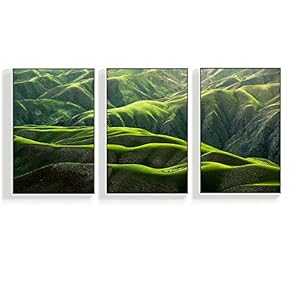 Canvas Wall Art for Living Room, Bedroom Mountain Framed Canvas Prints for Home Decoration Ready to Hang - 16"x24"x3 Panels
