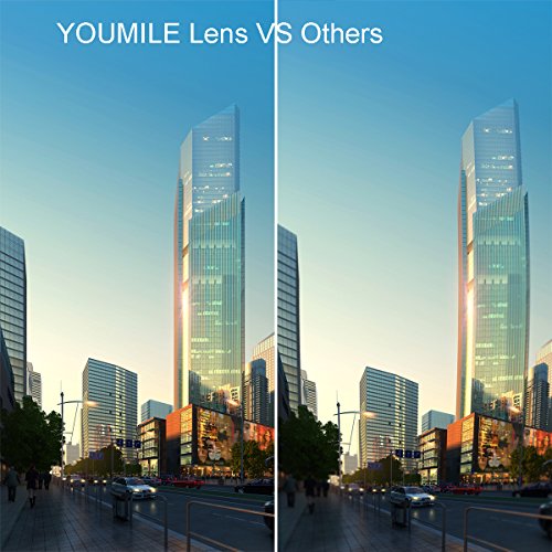 image for YOUMILE Cell Phone Camera Lens 2 in 1 Clip-on Lens Kit 112° Super Wid