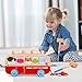Tohibee Toddler Toys, Wooden Toys for 1 2 3 Year Old Boy Girl, Developmental Pounding Toy with 2 Mallets 8 Pegs and Rope, Wood Hammer Push Toys for Toddlers, Ideal Toddler Kids Gifts