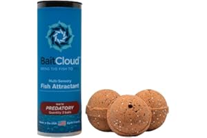 BaitCloud Fishing Attractant Twin Packs Formulated for Bass, Trout, Panfish, Walleye, Multi Species, and Predatory Fish