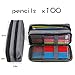 Simple Large Pencil Pouch Big Cosmetic Pouch Bag Pen Bag,Stationery Pouch,Multi-Colored Pencil case,Large Capacity Zipper Pencil Bag (Dark Gray)