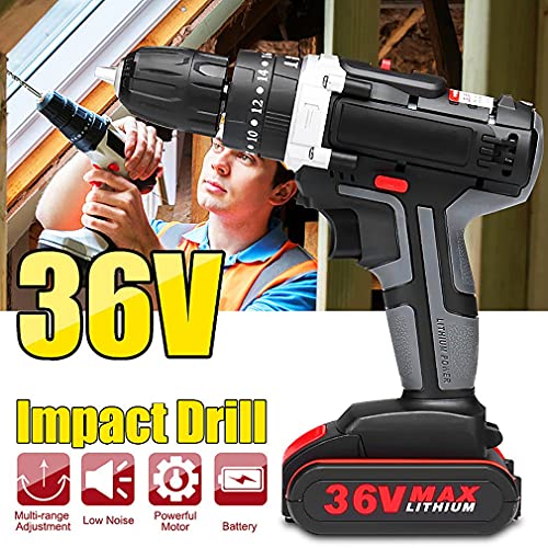 3-in-1 Akku Schlagbohrschrauber Professional 21V System Akkuschrauber Bohrmaschine Schlagbohrmaschine Hammer Elektrische… – Bild 3