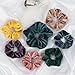 HINGWAH 20 Pcs Hair Scrunchies,Premium Velvet Elastic Hair Bands Bow Scrunchie Hair Ties,Soft Ponytail Holder Scrunchy Hair Accessories for Women Girls-18 Colors in Regular Size/2 Color in Large Size