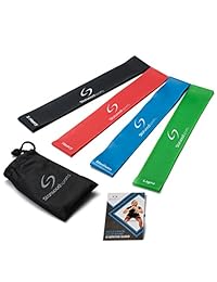 Starwood Sports Exercise Resistance Loop Bands Set - Mini Bands - Stretch Workout Bands for Legs, Glutes, Butt
