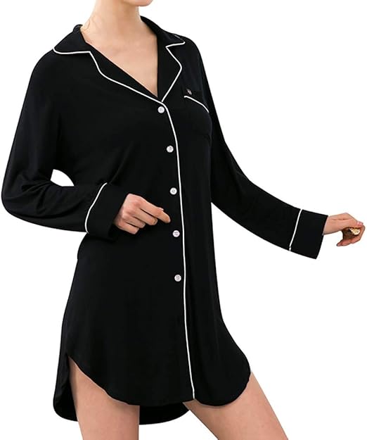 button up nightgown
