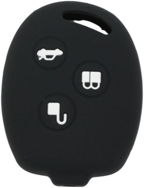 BROVACS Silicone Cover Protector Case Holder Skin Jacket Compatible with FORD 3 Button Remote Key Fob CV2707 Black