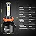 AUDEW LED Headlight Bulbs-H11/H8/H9 All-in-one conversion kit,Super Bright COB LED Chips,72W 8000LM 6000K,Cool White