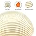 Banneton Bread Proofing Basket, Sourdough Brotform Natural Rattan Basket for Bread Baking - Includes Cloth Liner & Premium Silicone Dough Scraper with Measurement Conversions - 9 inch, Cozyful Kitchen