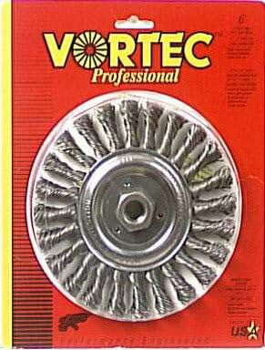 Weiler 36024 "vortec-pro" Standard Twist Knot - Wire Wheel Brush 6"